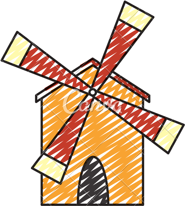 Windmill Clipart (800x800), Png Download