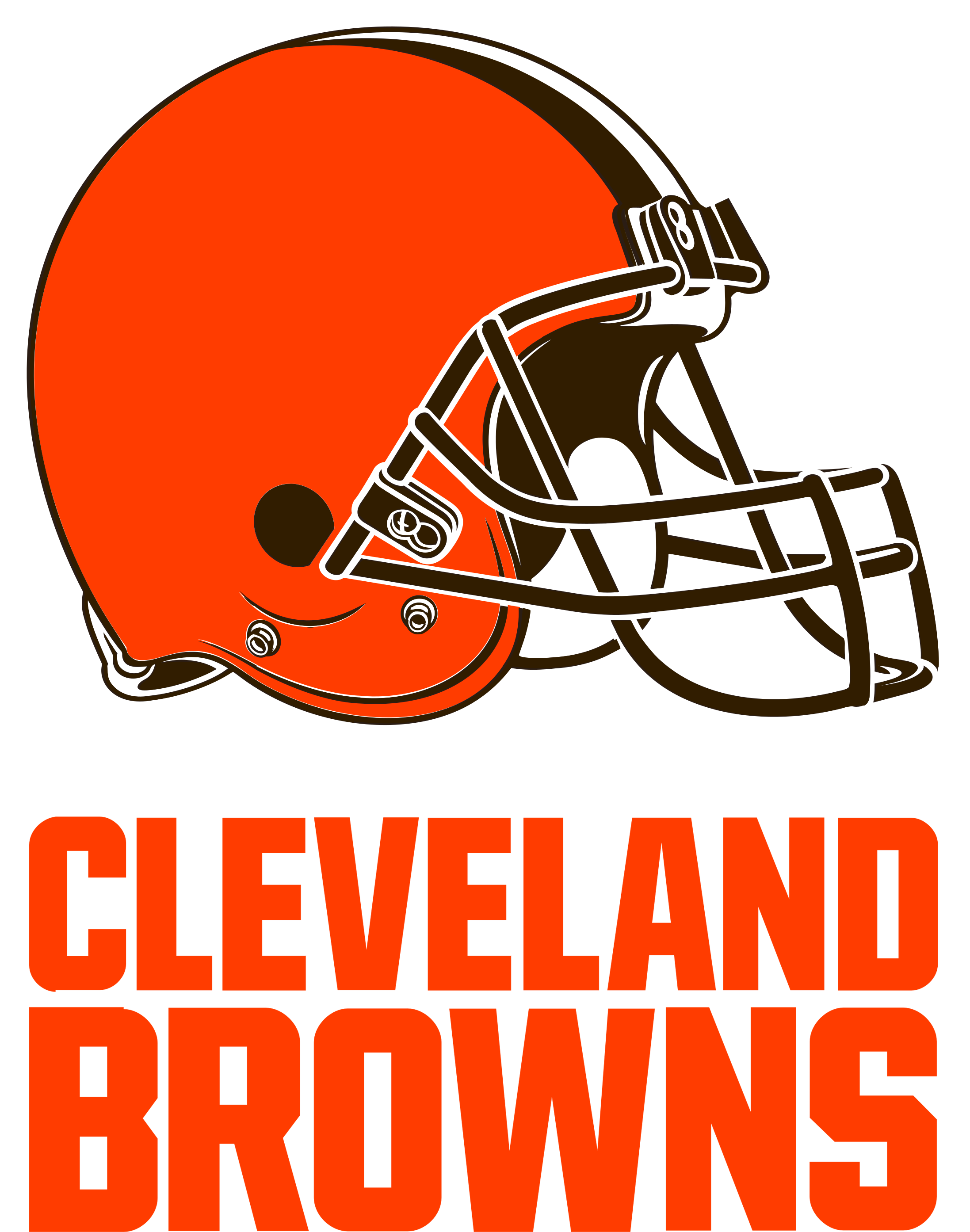 Cleveland Browns Nfl Super Bowl National Football League - Cleveland Browns Clipart (2400x3200), Png Download
