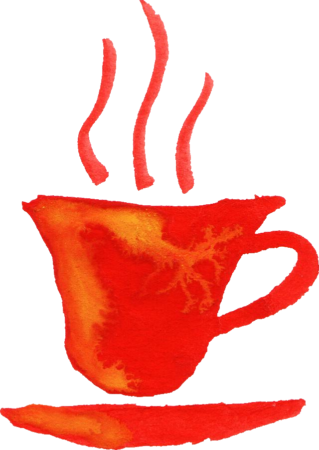 Suluboya Kahve Fincanı Clipart (640x901), Png Download