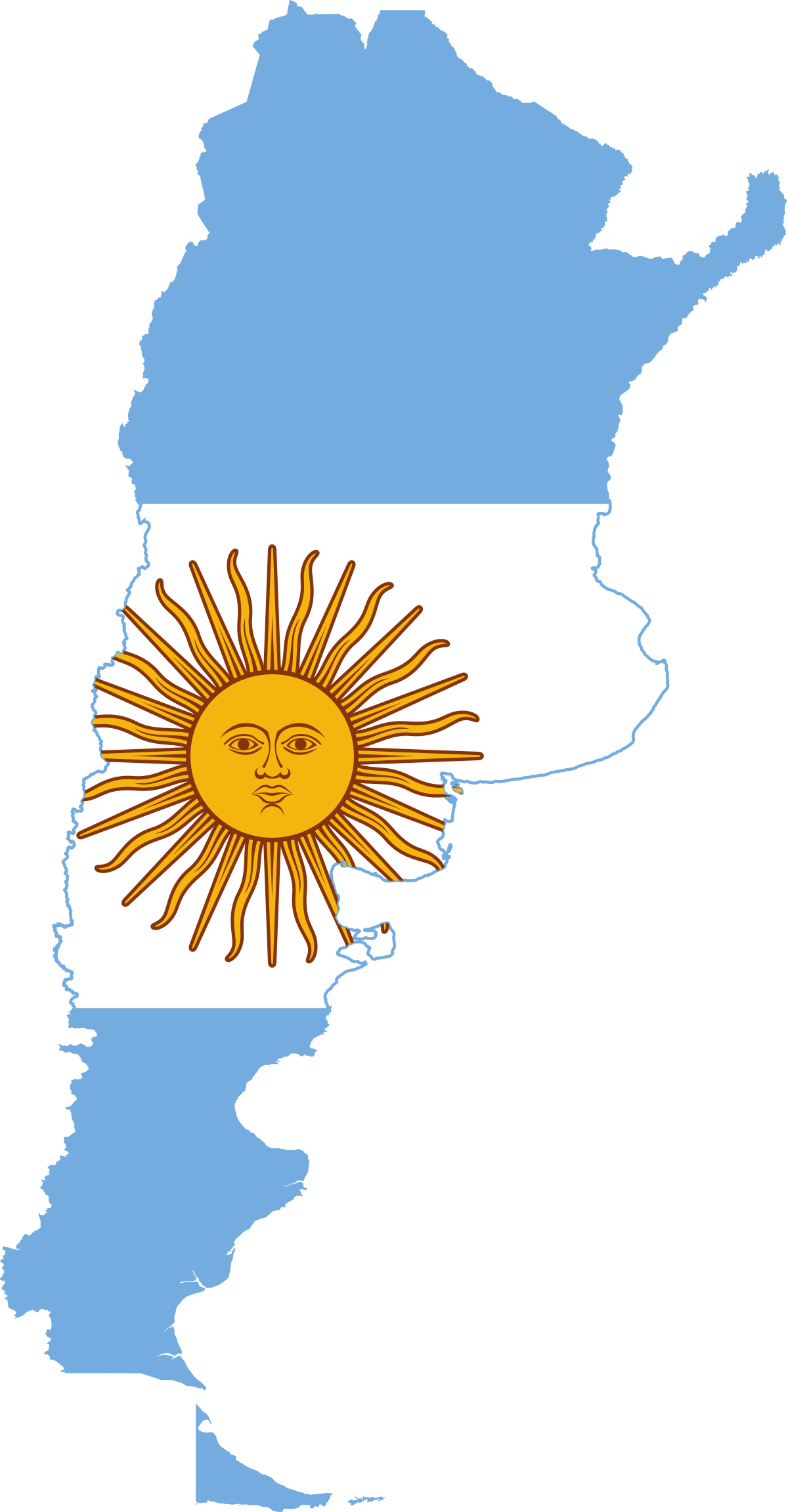 Argentina Stickers Clipart (1200x2303), Png Download