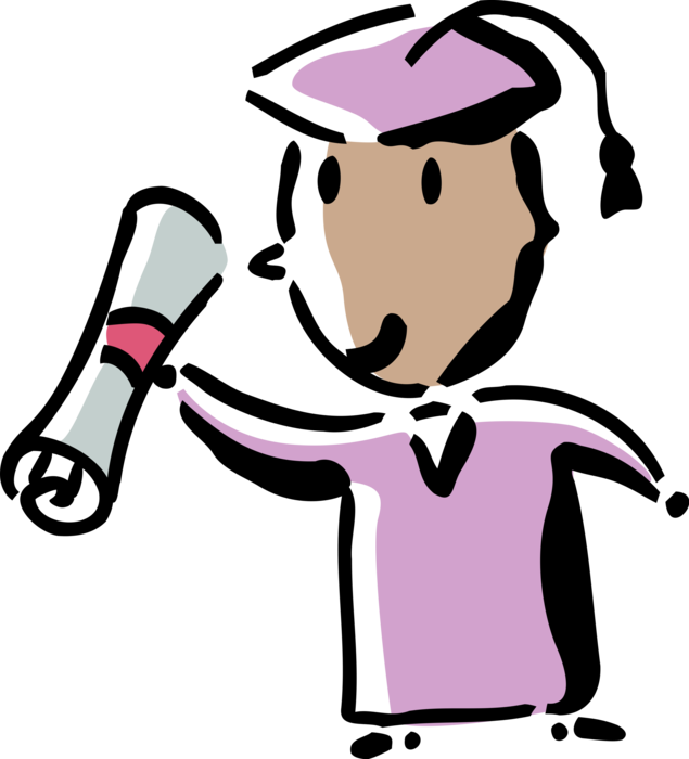 Vector Illustration Of High School, College, Or University Clipart (635x700), Png Download