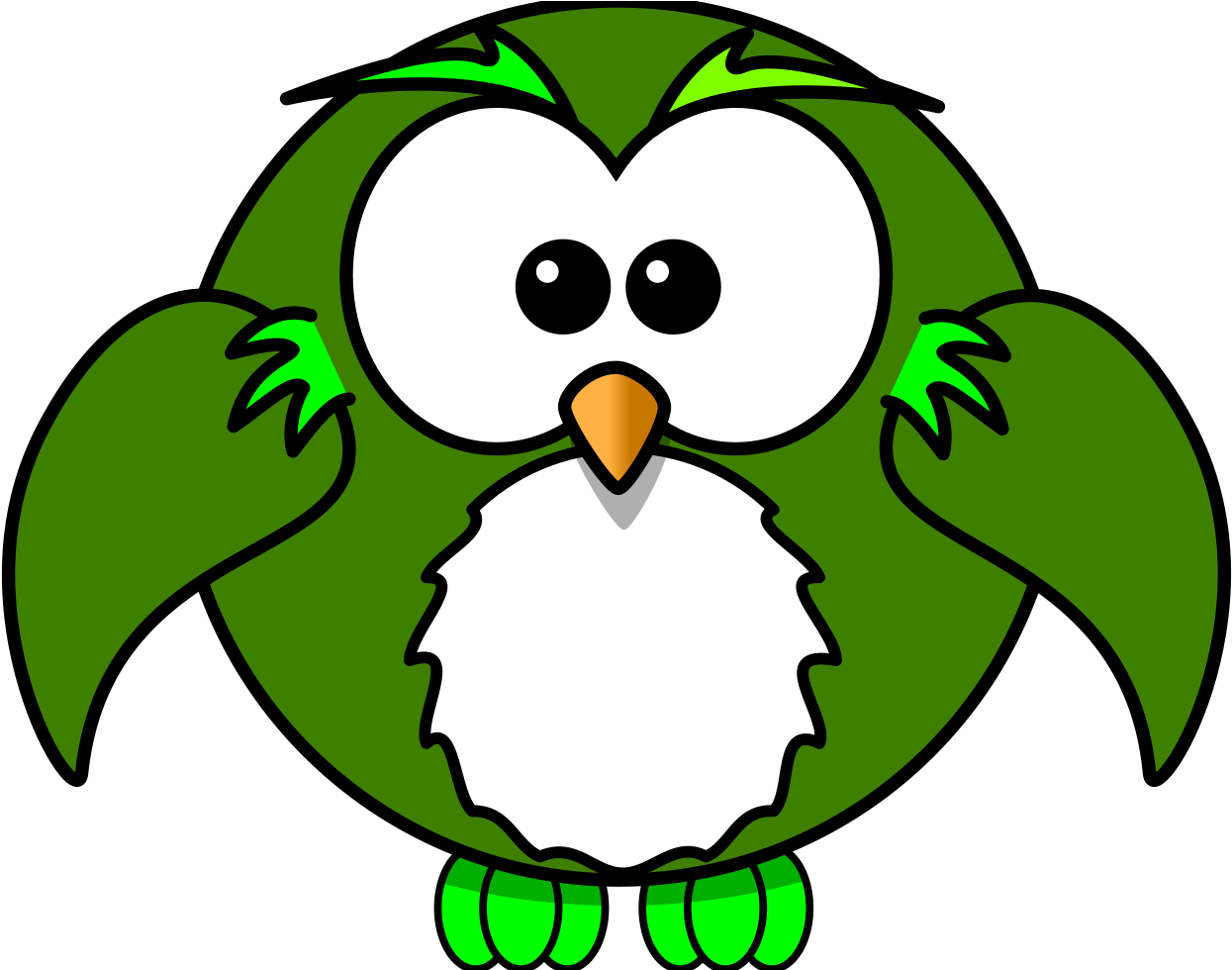 Cartoon Owls Clipart (1600x1600), Png Download