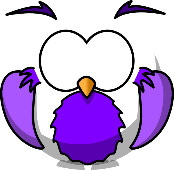 Blue And Yellow Owls Clipart (600x591), Png Download