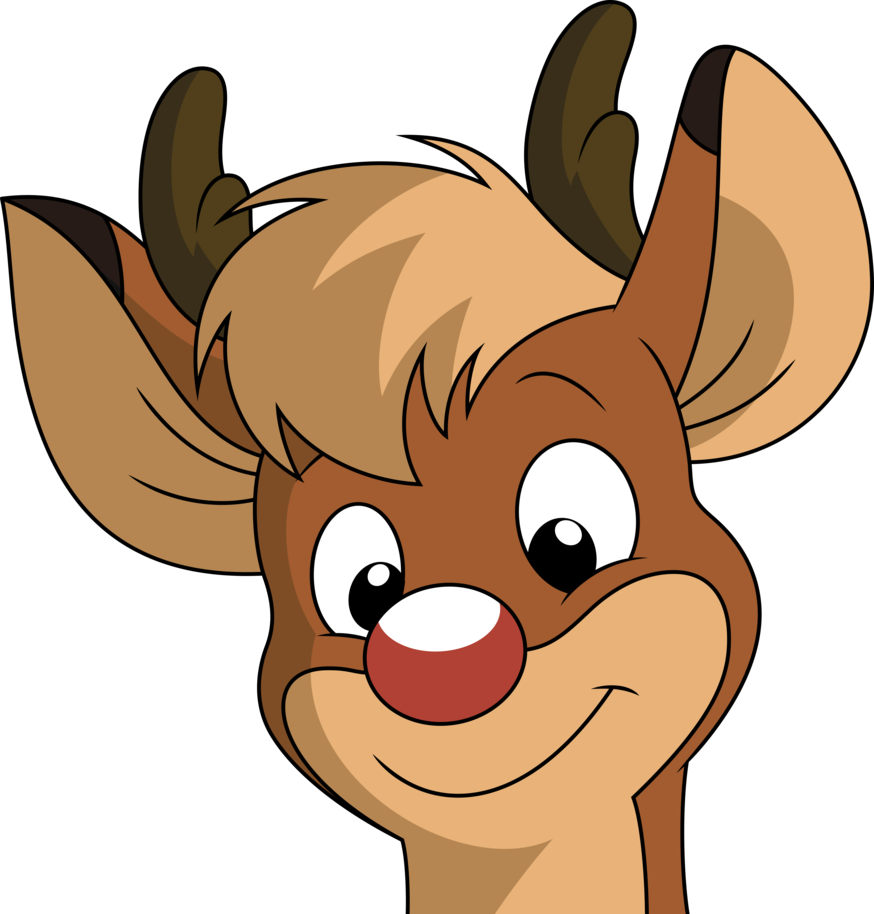 Rudolph Vector - Rudolph Png Transparent Clipart (874x914), Png Download