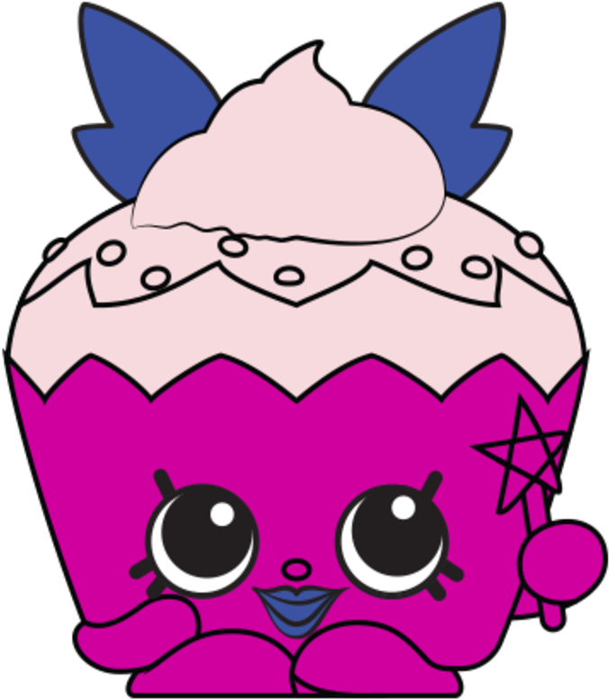 Sarah Fairy Cake - Shopkins Sarah Fairy Cake Clipart (720x900), Png Download