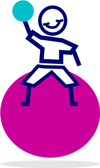 Illustration Of Child Sitting On A Ball Clipart (645x642), Png Download