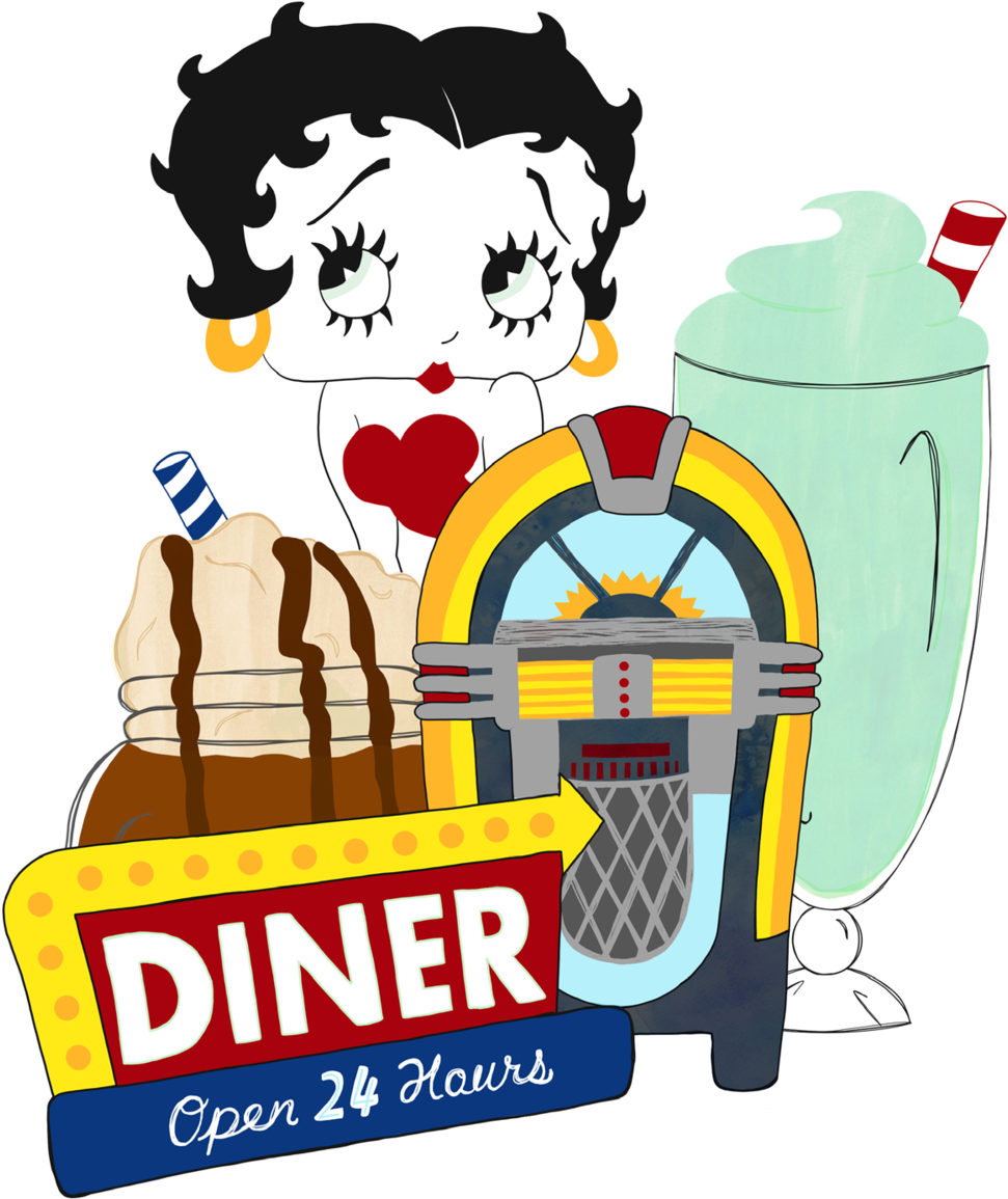 Betty Boop Clipart (1080x1397), Png Download