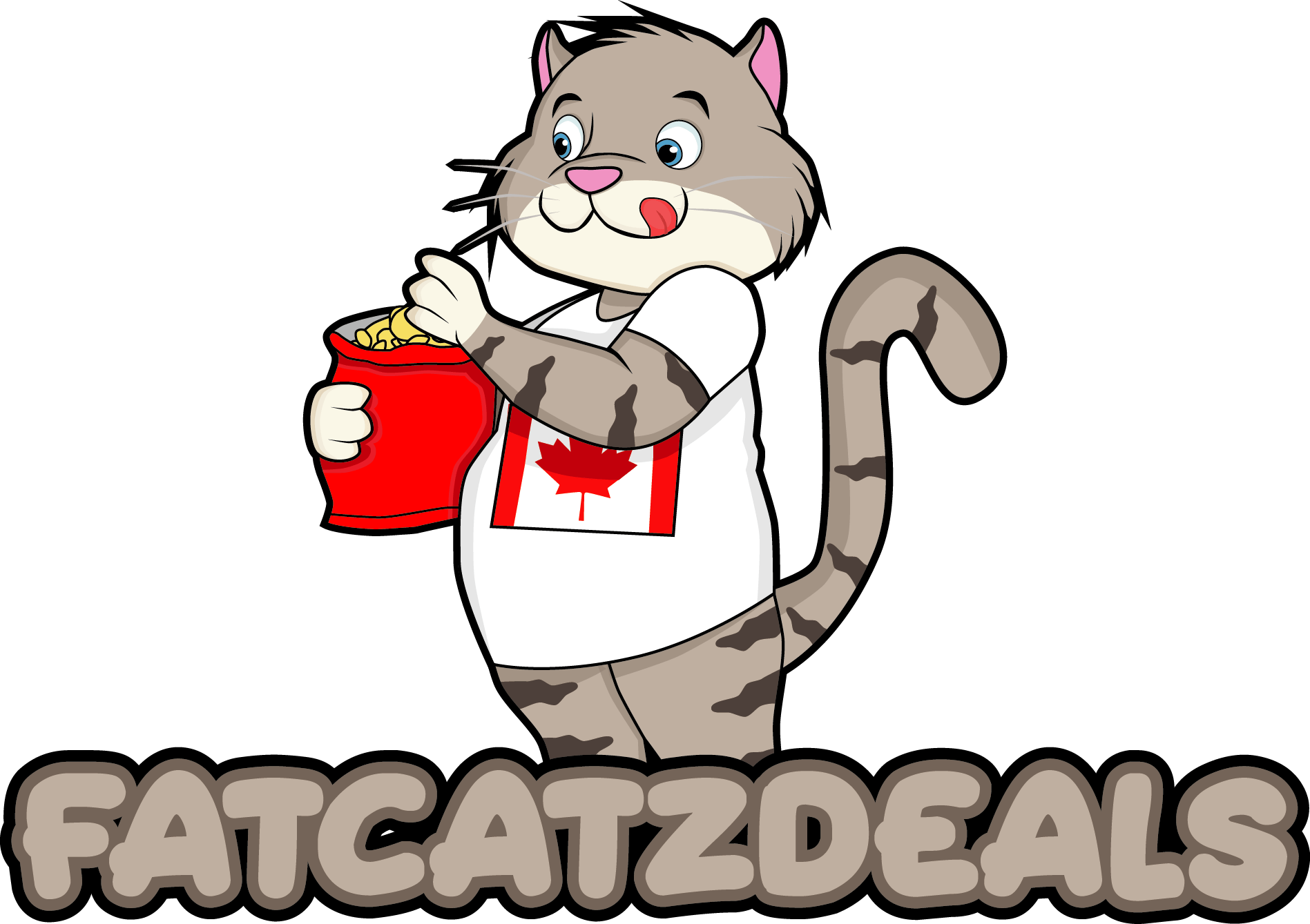 Fatcatzdeals - Com - Cartoon Clipart (1897x1339), Png Download