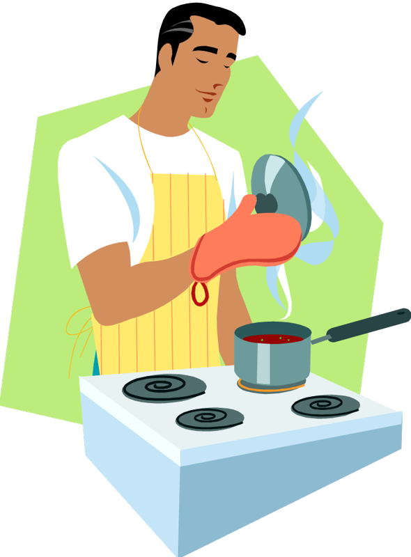 Cook Clipart House Husband - Png Download (590x800), Png Download