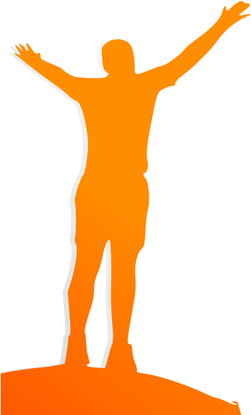 Celebrating Man - Failure Will Never Overtake Me If My Determination Clipart (600x600), Png Download