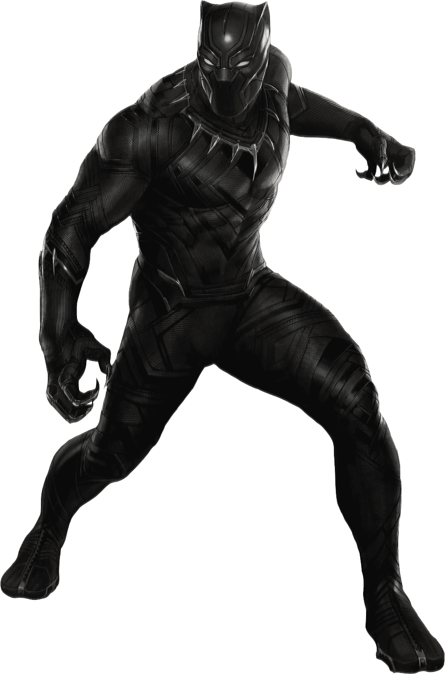 Black Panther Costume Iron Man Suit Clothing - Black Panther Png Clipart (944x1414), Png Download