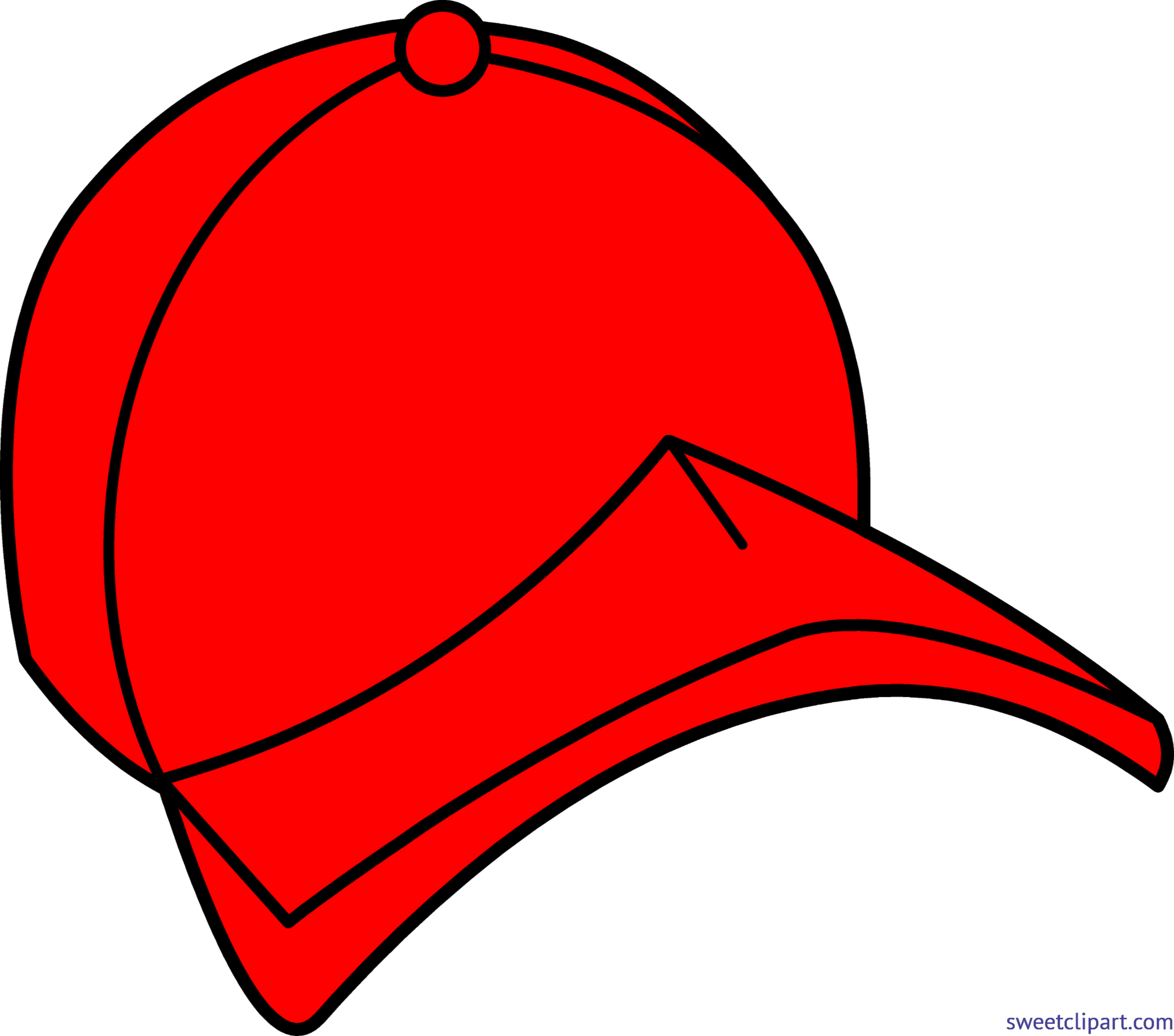 Clipart Baseball Hat With Logo Vector Royalty Free - Red Cap Clipart - Png Download (4554x4020), Png Download