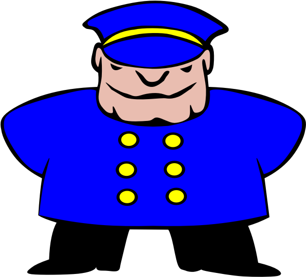 Man Standing - Security Guard Clipart Transparent - Png Download (600x600), Png Download