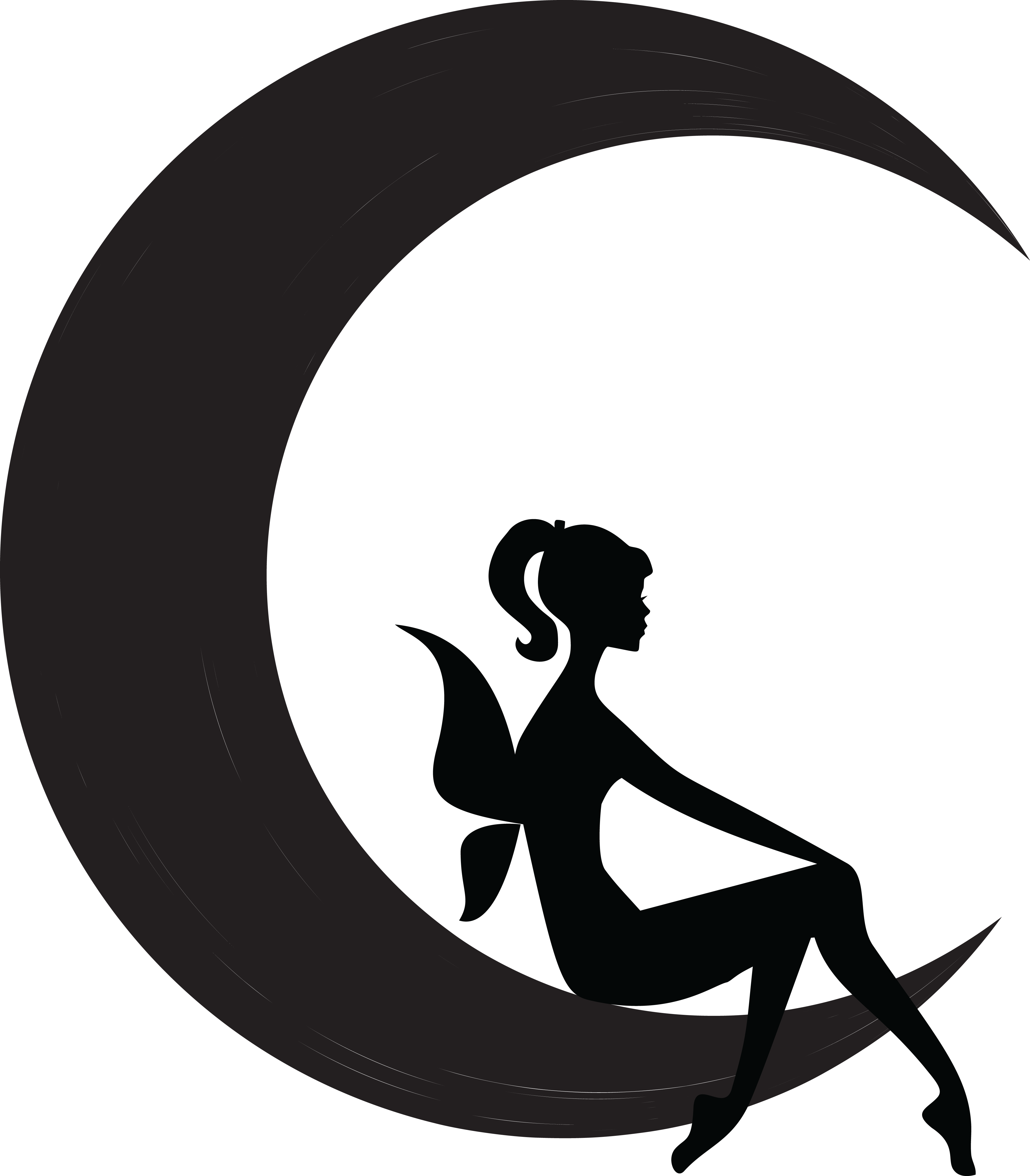 Fairy Moon Silhouette Flower Fairies Clip Art - Black And White Fairy Clipart - Png Download (4000x4567), Png Download