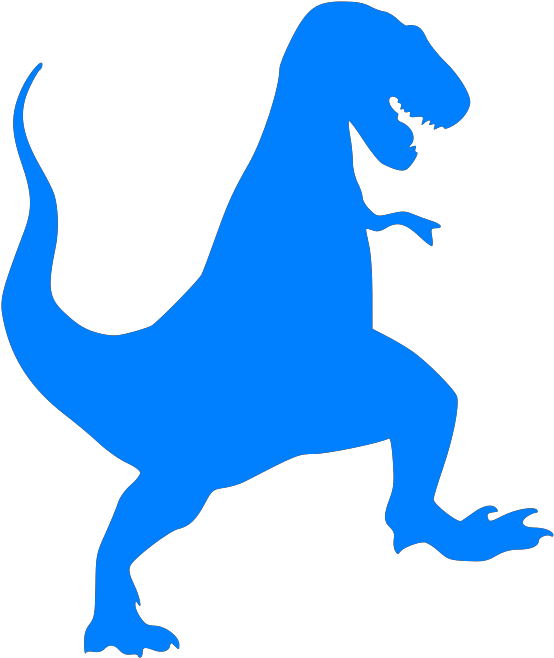 Png T Rex Silhouette Clipart (1600x1600), Png Download