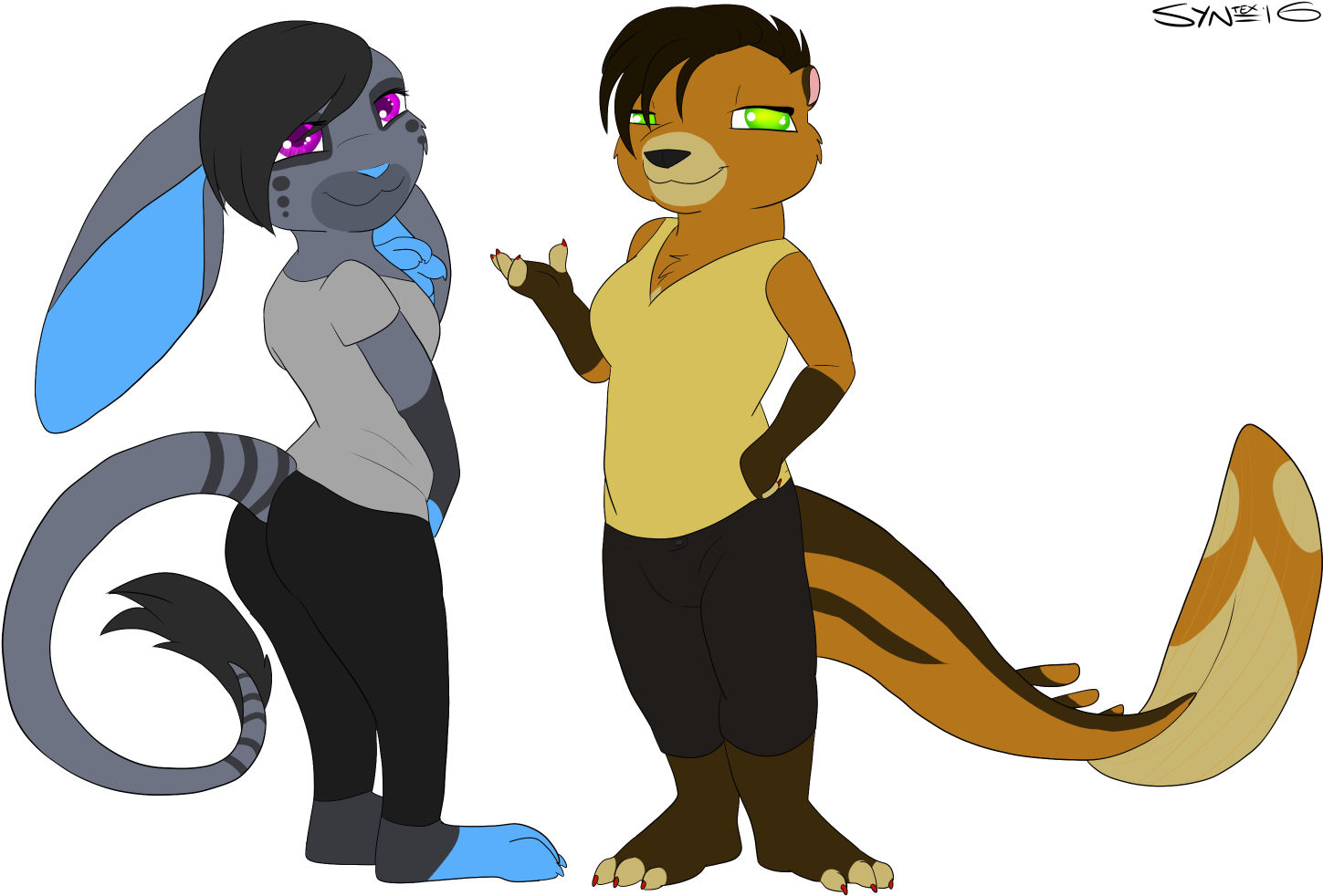 Our Sonas In Zootopia Style - Cartoon Clipart (1500x1000), Png Download