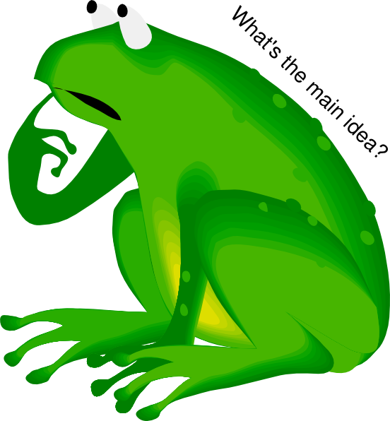 16 Main Idea And Details Clipart - Happy Belated Birthday Frog - Png Download (552x596), Png Download