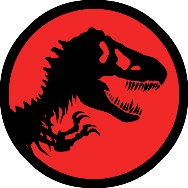 Jurassic Park T Rex Logo Clipart (640x640), Png Download