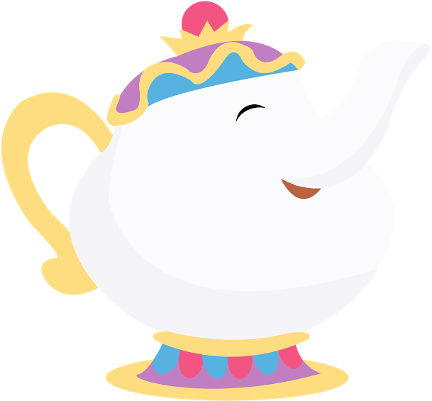 Bela E A Fera Cute Png Clipart (720x666), Png Download