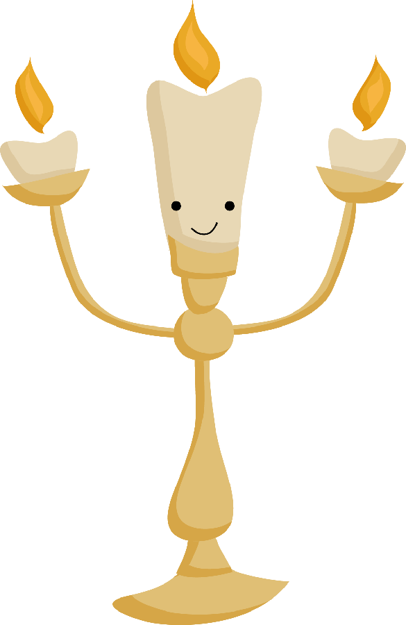 Beauty And The Beast Minus Clipart (585x900), Png Download