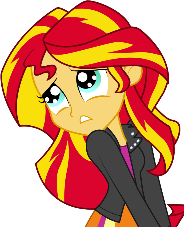 Equestria Girls Sunset Shimmer Cute Clipart (793x1007), Png Download