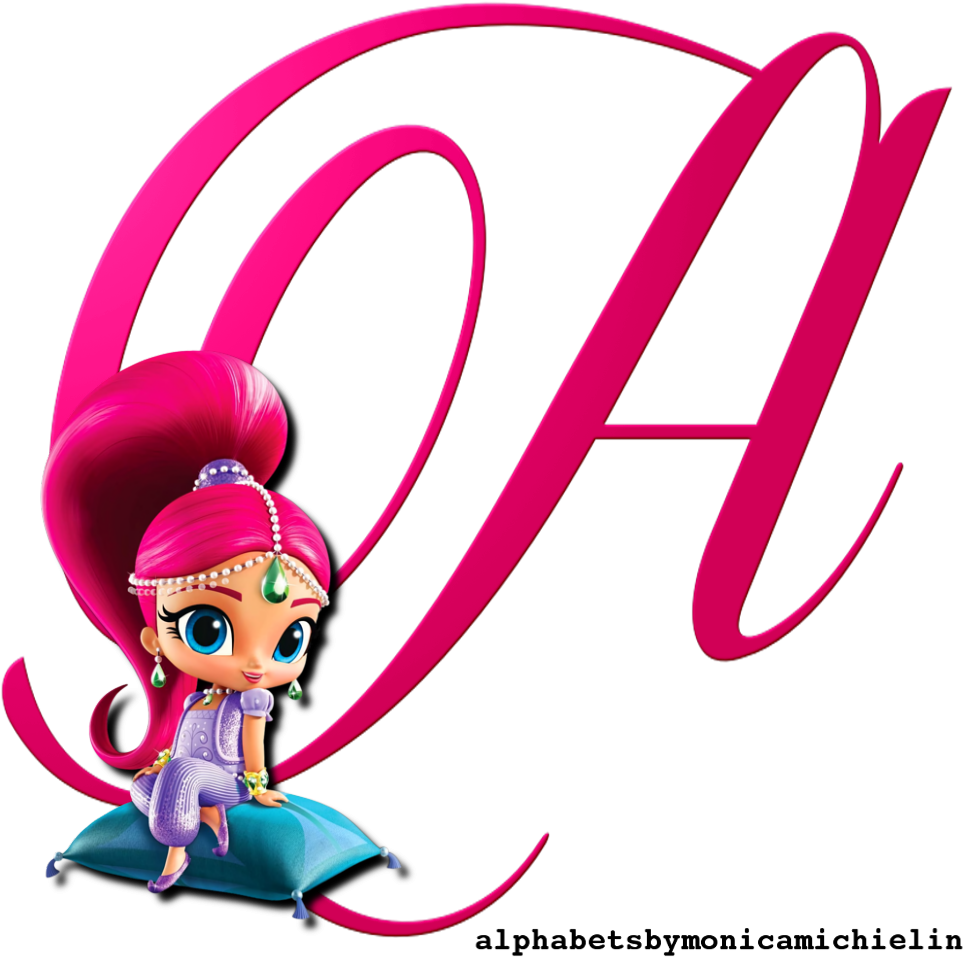 Shimmer And Shine Alphabet Clipart (1000x1000), Png Download