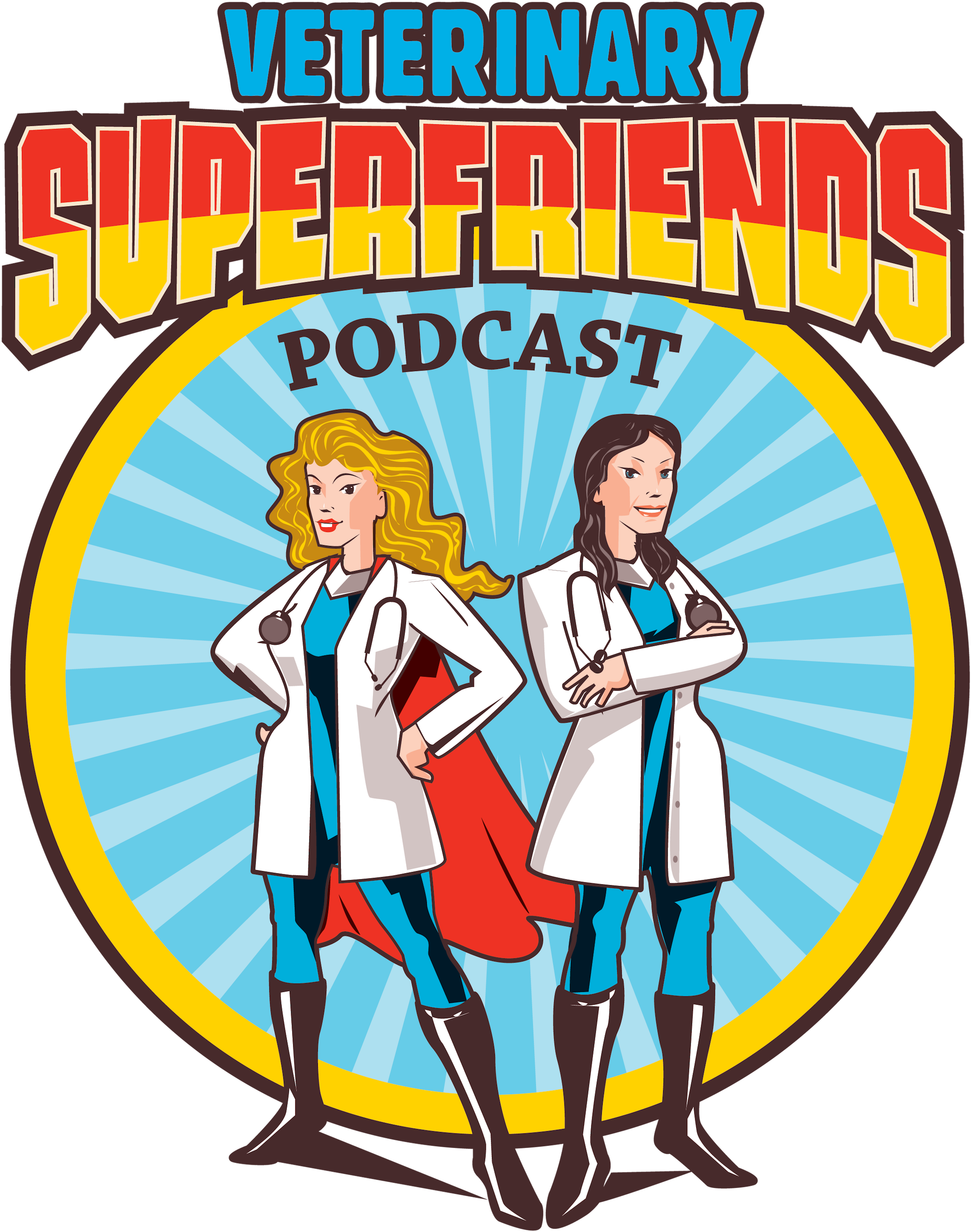 Veterinary Super Friends Episode - Cartoon Clipart (3000x3000), Png Download