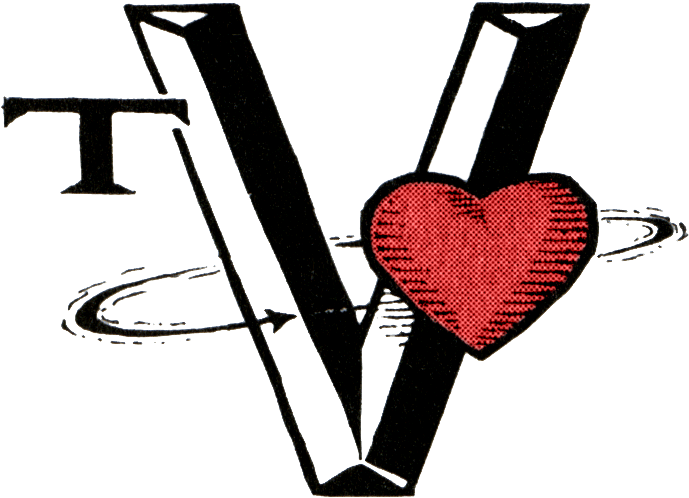 Tv Heart Logo - Heart Clipart (743x594), Png Download