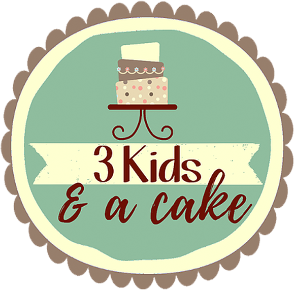 3 Kids And A Cake - Illustration Clipart (583x583), Png Download