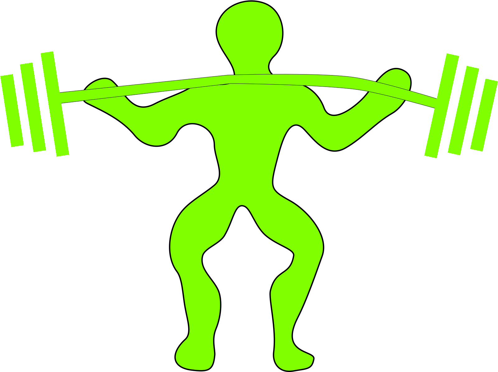 Lifting Weights Clipart - Png Download (1600x1600), Png Download