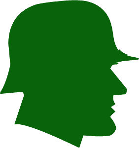 German Soldier Silhouette - Silhouette Of A World War One Soldier Clipart (282x300), Png Download