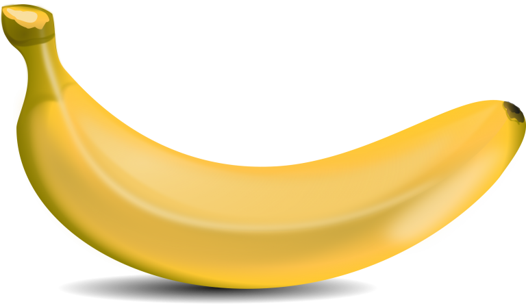 Banana Png Clipart (768x444), Png Download