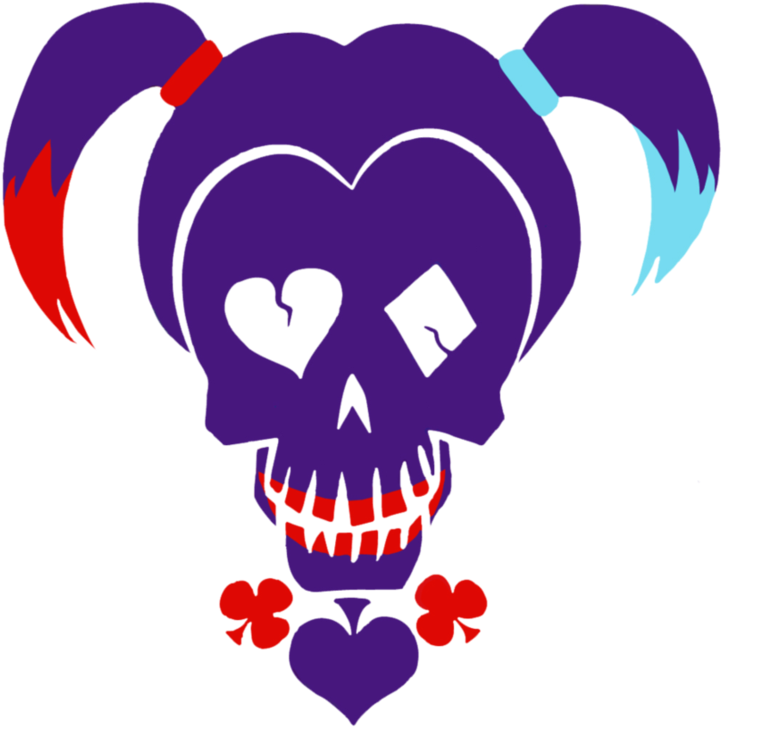 Transparent Suicide Squad Png - Harley Quinn Png Logo Clipart (761x751), Png Download