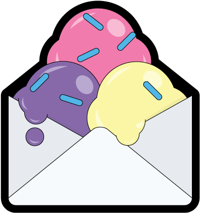 Email With Sprinkles Emailgeeks Sticker Envelope Sprinkles - Cartoon Clipart (800x600), Png Download