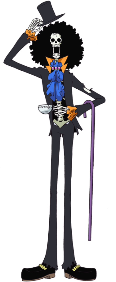 Brook One Piece Clipart (400x945), Png Download