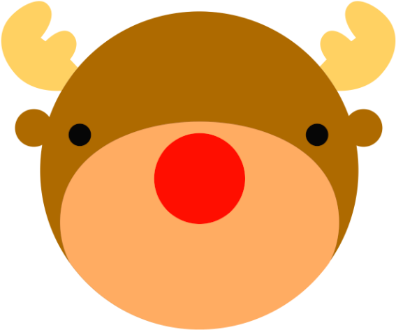 Santa Claus Reindeer - Cartoon Clipart (590x589), Png Download
