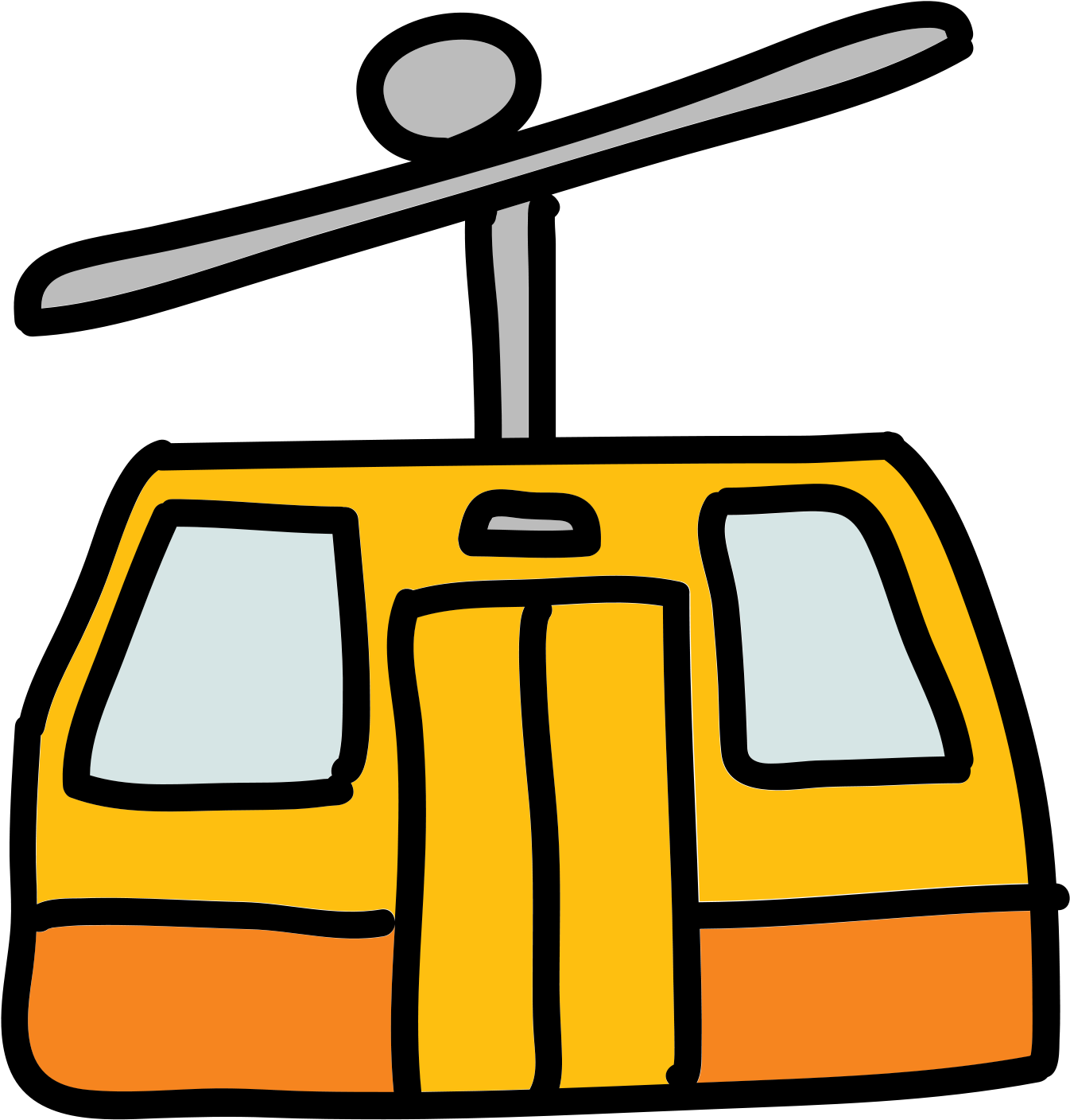 Elevator Vector Flat - Funicular Dibujo Clipart (1600x1600), Png Download