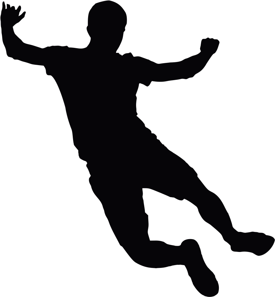Silhouette Clip Art - Man Jumping Clip Art - Png Download (924x1000), Png Download
