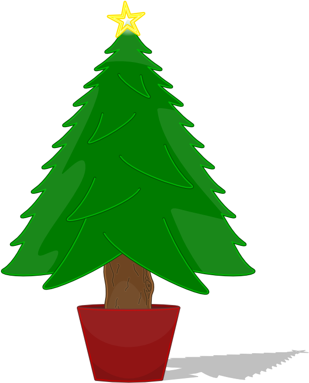Christmas Tree Clip Art - Png Download (672x800), Png Download