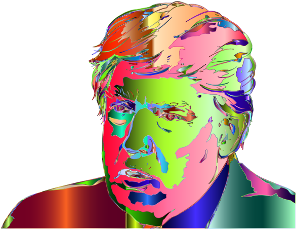 Donald Trump Portrait 3 Surreal - Art Clipart (600x600), Png Download
