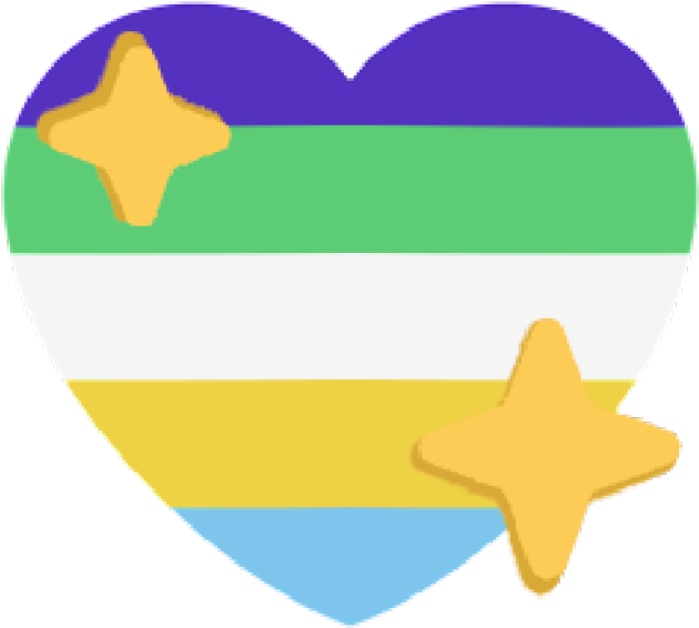 Image - Pride Sparkle Heart Transparent Emoji Clipart (640x640), Png Download
