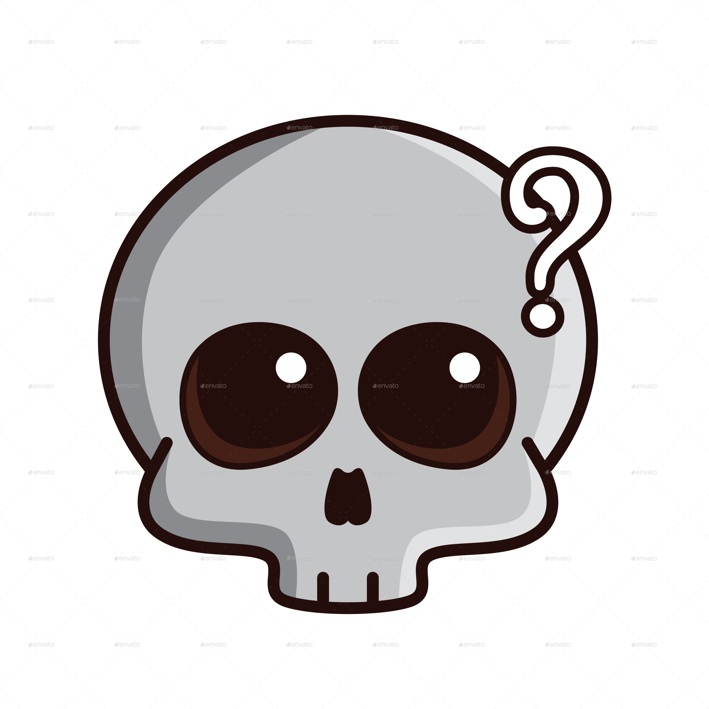 Skull Funny Clipart (2480x2480), Png Download
