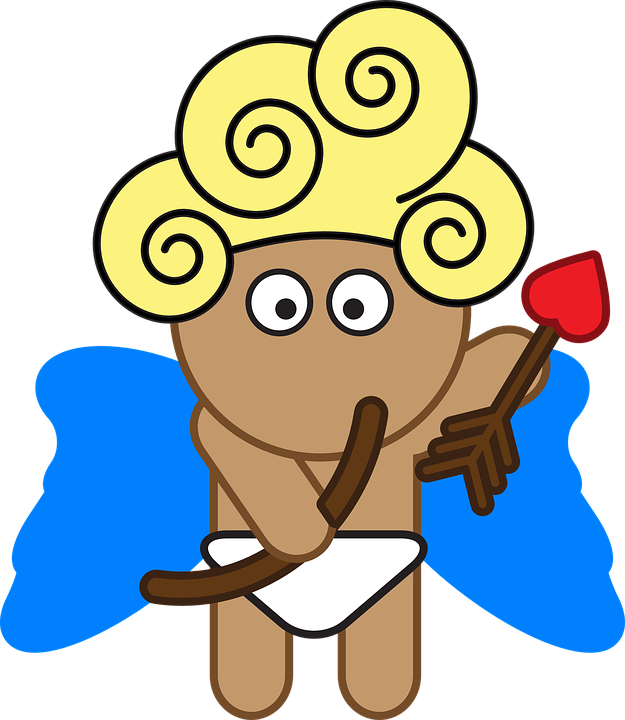 Cupid Clipart Modern - Cupido En Pañal - Png Download (625x720), Png Download