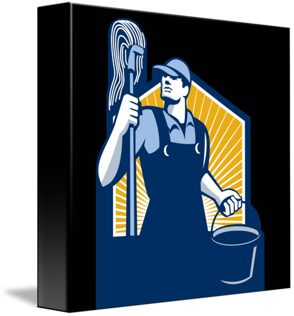 Transparent Mop Clipart Mop And Bucket Trophy Png Download Full