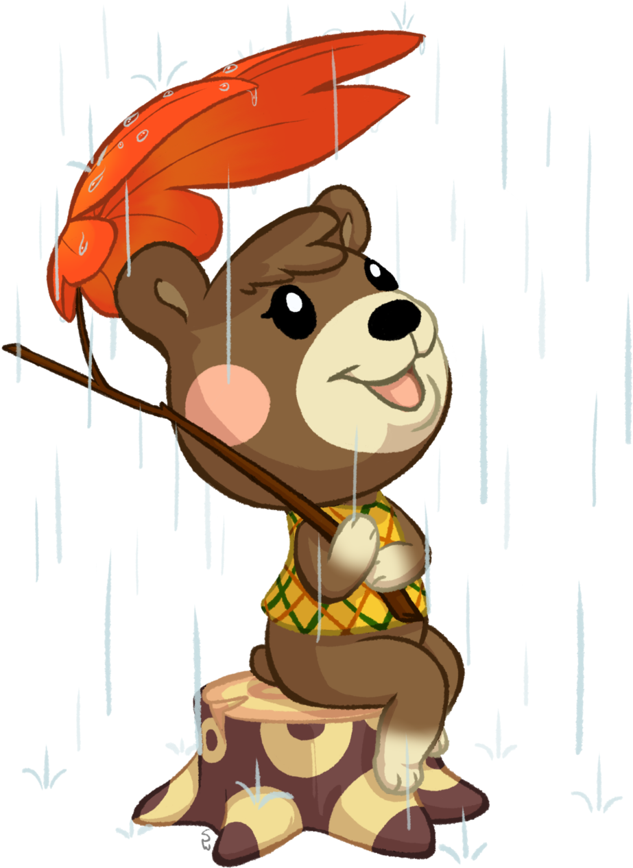 Animal Crossing New Leaf Maple Umbrella Clipart (1280x1280), Png Download