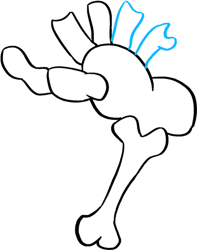 How To Draw Skeleton Hand Clipart (680x678), Png Download