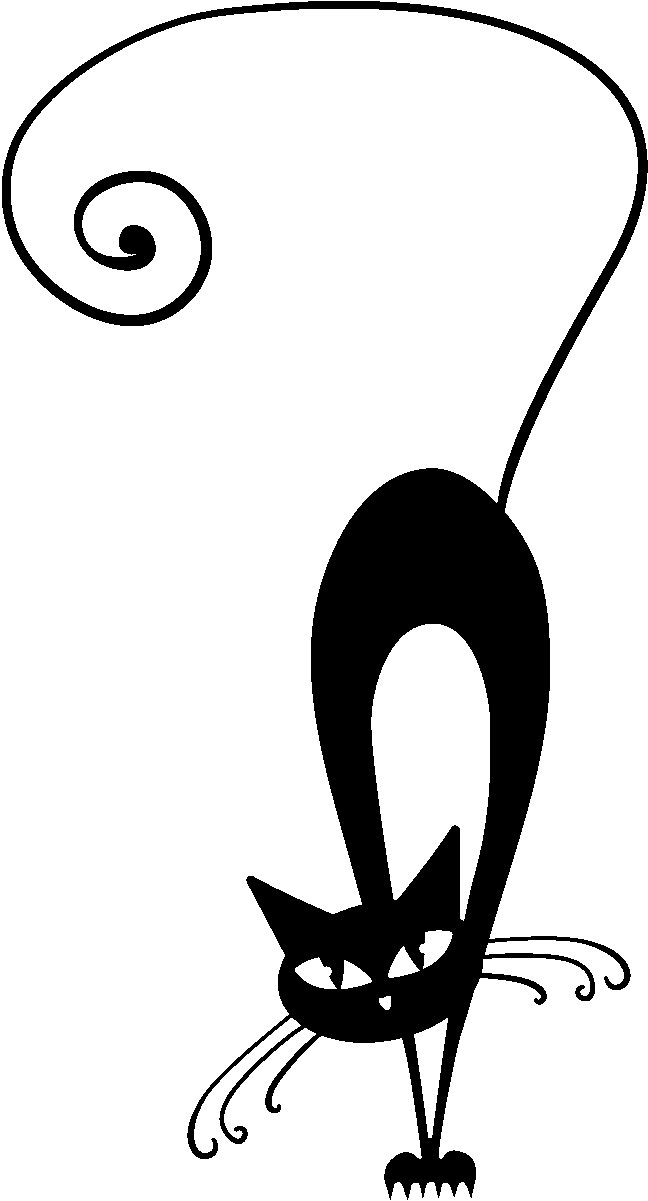 Black Cat Clipart (1200x1200), Png Download