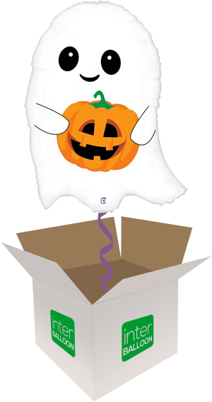 26″ Cute Lil Ghost - 17th Birthday Balloons Boys Clipart (568x568), Png Download