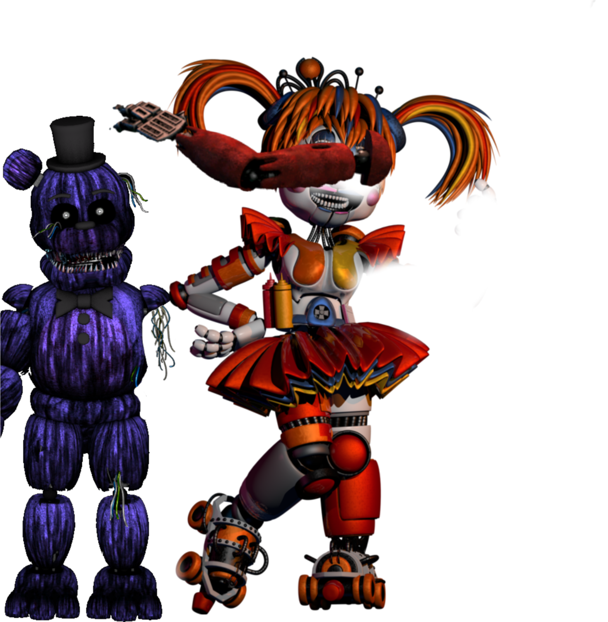 #fnafoc Jk L Am Not Going To Take A Break - Fnaf Scrap Baby Fixed Clipart (2289x2289), Png Download