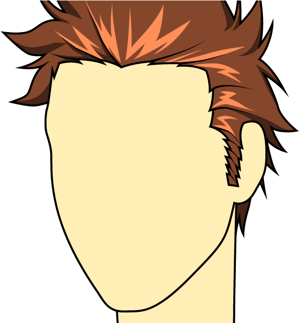 Transparent Ponytail Clipart - Cartoon - Png Download (596x643), Png Download